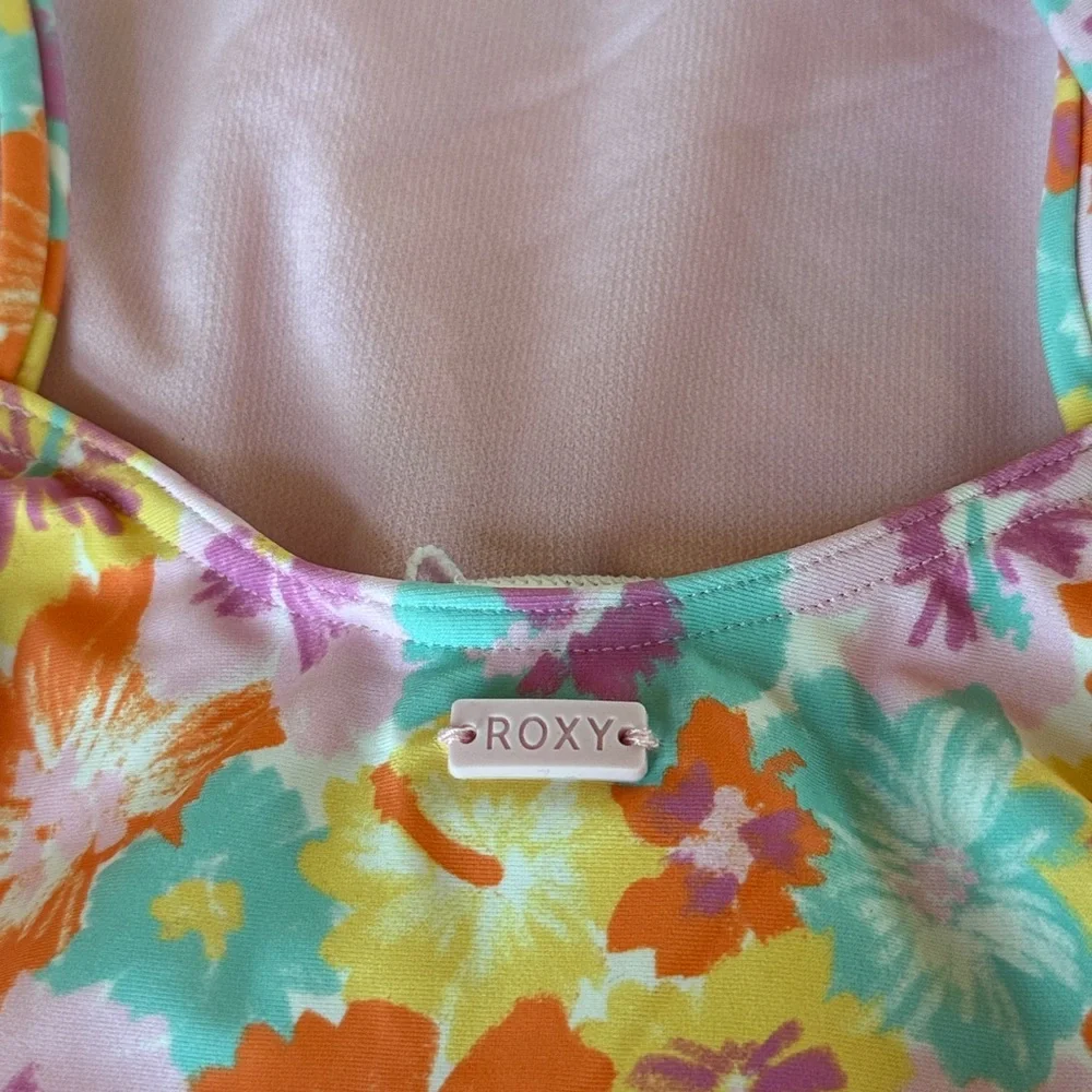 ROXY Girls Floraya One Piece Floral Swimsuit Size 16 NWT